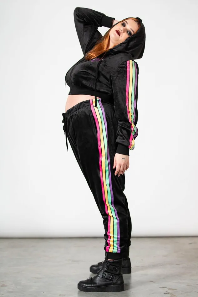 Women Chill Out Killstar Coven Chill Velour Hoodie