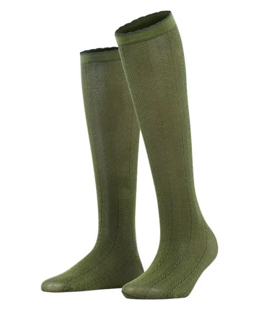 Women Chlorophyll 60 DEN Women Kneehigh Socks Artichoke FALKE Fullyfashioned Stockings Women Chlorophyll 60 DEN Women Kneehigh Socks Artichoke FALKE Fullyfashioned Stockings