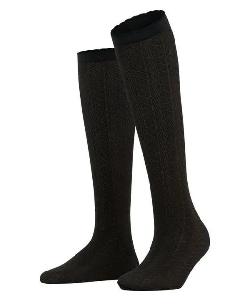 Women Chlorophyll 60 DEN Women Kneehigh Socks Black FALKE Fullyfashioned Stockings Women Chlorophyll 60 DEN Women Kneehigh Socks Black FALKE Fullyfashioned Stockings