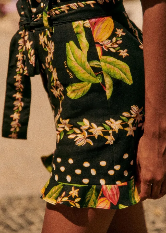 Women Cocoa Paradise Elise Romper Cocoa Paradise Black FARM Rio Rompers