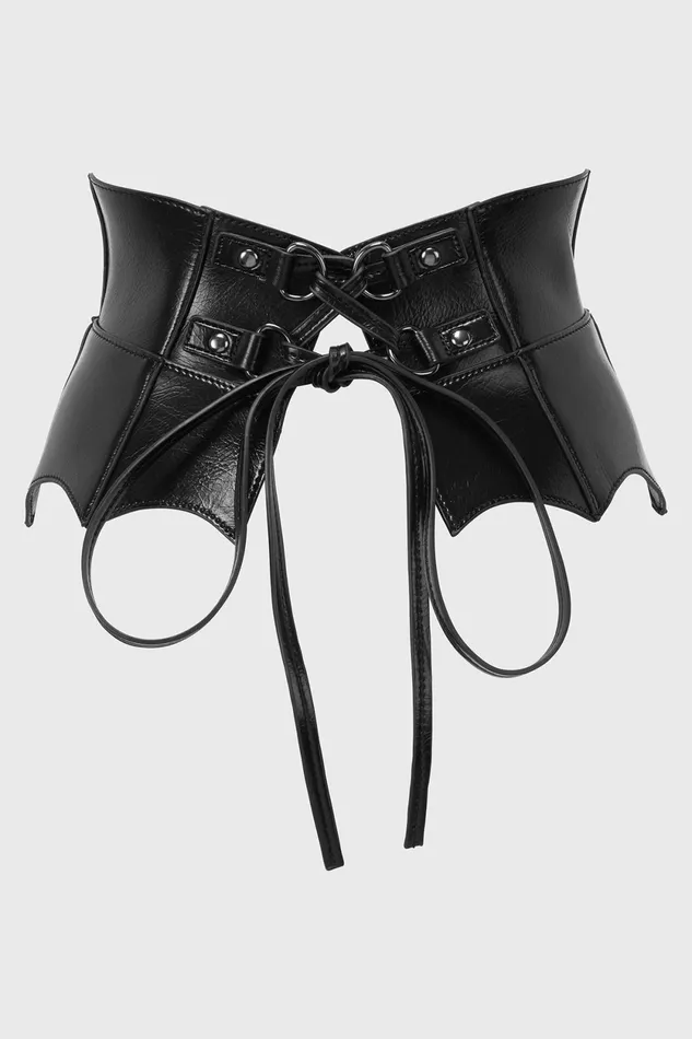 Women Corsets Killstar Wetland Bat Peplum Corset