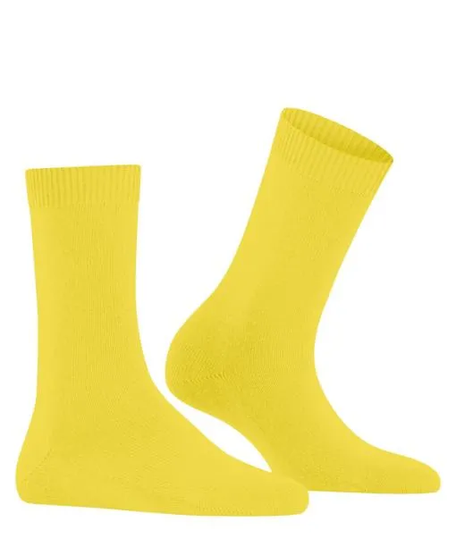Women Cosy Wool Women Socks Yellow FALKE Socks