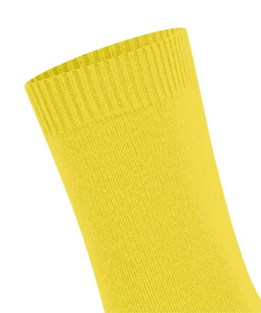 Women Cosy Wool Women Socks Yellow FALKE Socks
