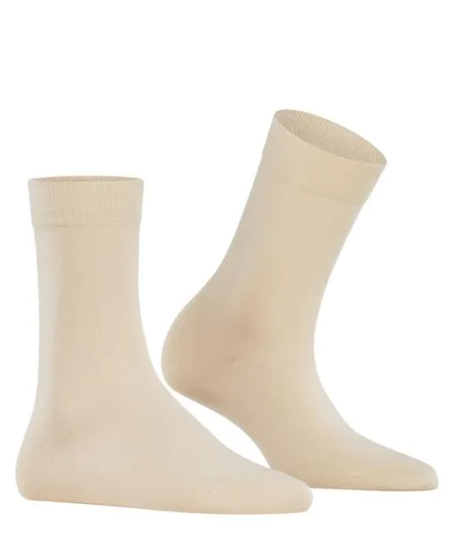 Women Cotton Touch Women Socks Cream FALKE Socks