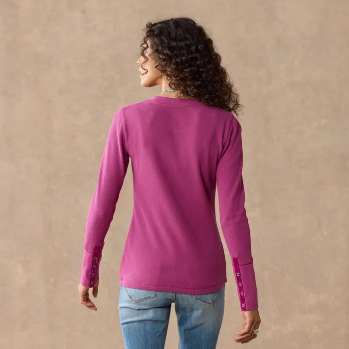 Women Crewneck Thermal Heather Gray Sundance Catalog Tops Women Crewneck Thermal Heather Gray Sundance Catalog Tops