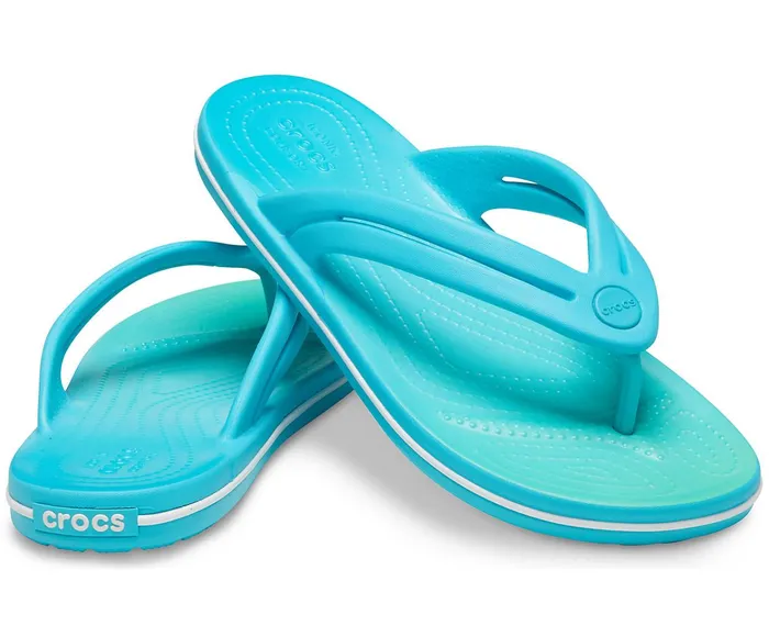 Women Crocband Ombre Flip Digital Aqua Multi Crocs FlipFlops