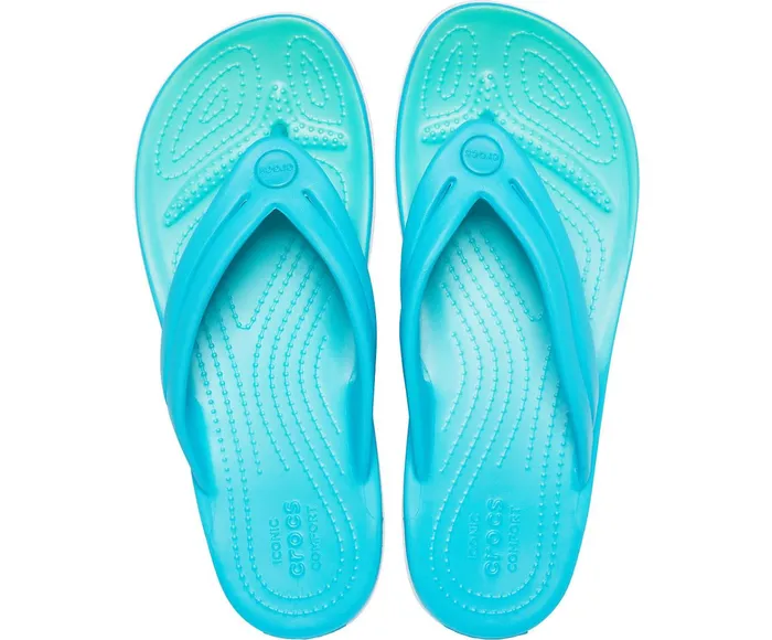 Women Crocband Ombre Flip Digital Aqua Multi Crocs FlipFlops