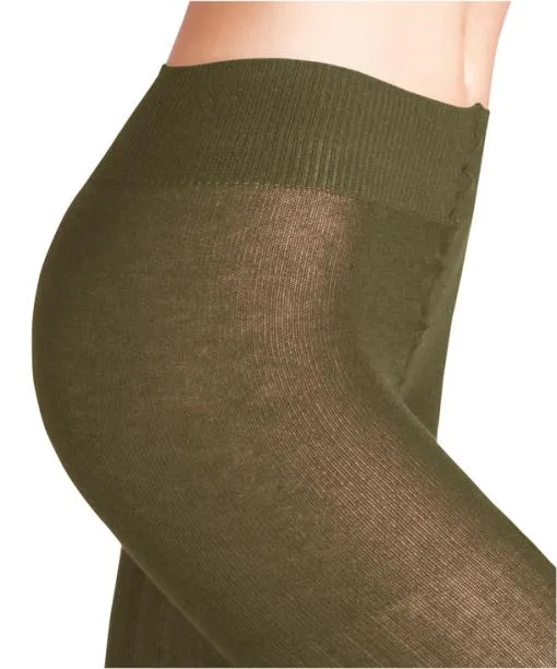 Women Cross Knit Women Tights Shire Green FALKE Tights and Leggings