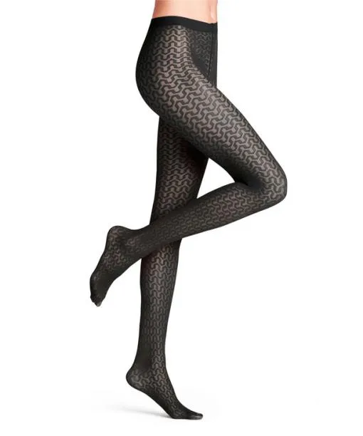 Women Cryptogram 30 DEN Women Tights Black FALKE Tights and Leggings