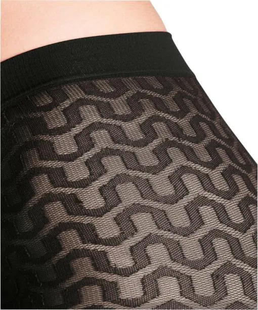 Women Cryptogram 30 DEN Women Tights Black FALKE Tights and Leggings