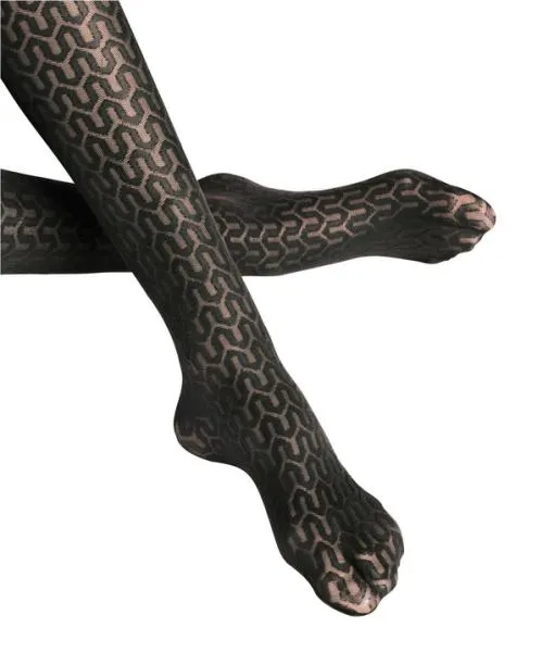 Women Cryptogram 30 DEN Women Tights Black FALKE Tights and Leggings
