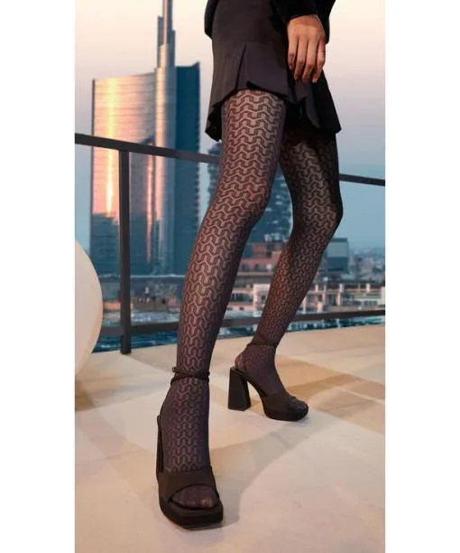 Women Cryptogram 30 DEN Women Tights Black FALKE Tights and Leggings