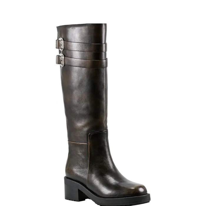 Women Dariya Casual Boot Dark Brown Leather Marc Fisher Boots