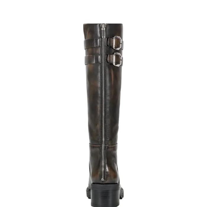Women Dariya Casual Boot Dark Brown Leather Marc Fisher Boots