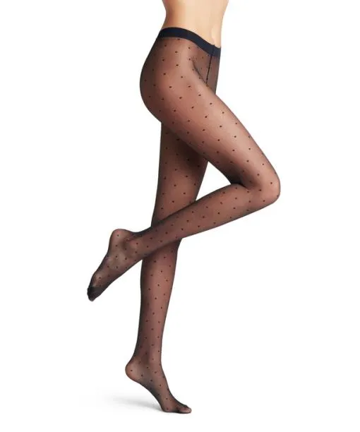 Women Dot 15 DEN Women Tights Marine FALKE Tights and Leggings