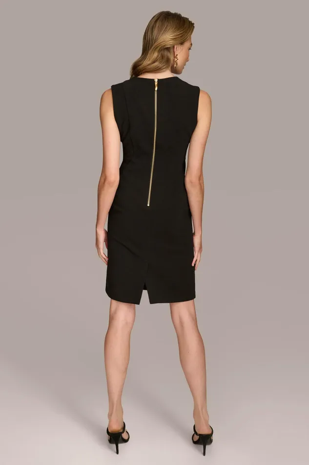 Women Dresses And Jumpsuits Donna Karan CREPE SHEATH DRESS Black