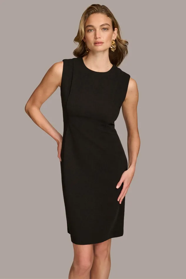 Women Dresses And Jumpsuits Donna Karan CREPE SHEATH DRESS Black