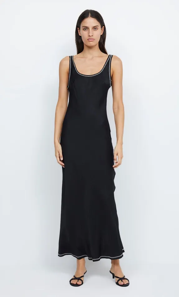 Women Dresses Bec Bridge KAI SCOOP NECK MAXI DRESS Blackwhite