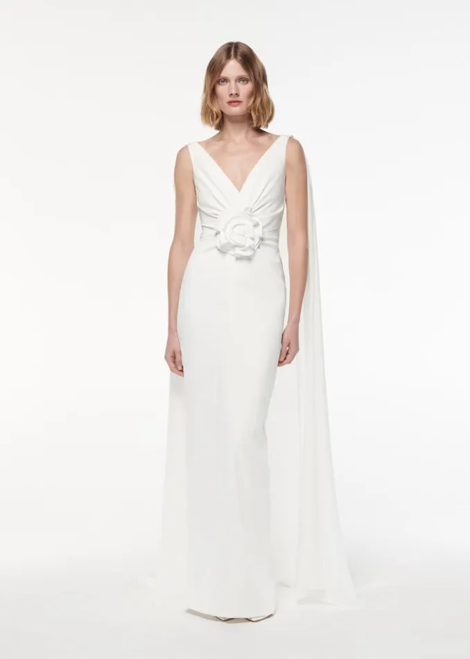 Women Dresses Roland Mouret Flower Detail Gown