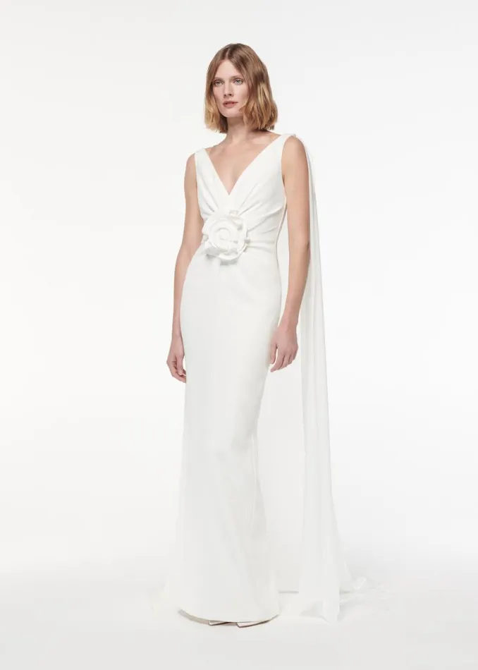 Women Dresses Roland Mouret Flower Detail Gown