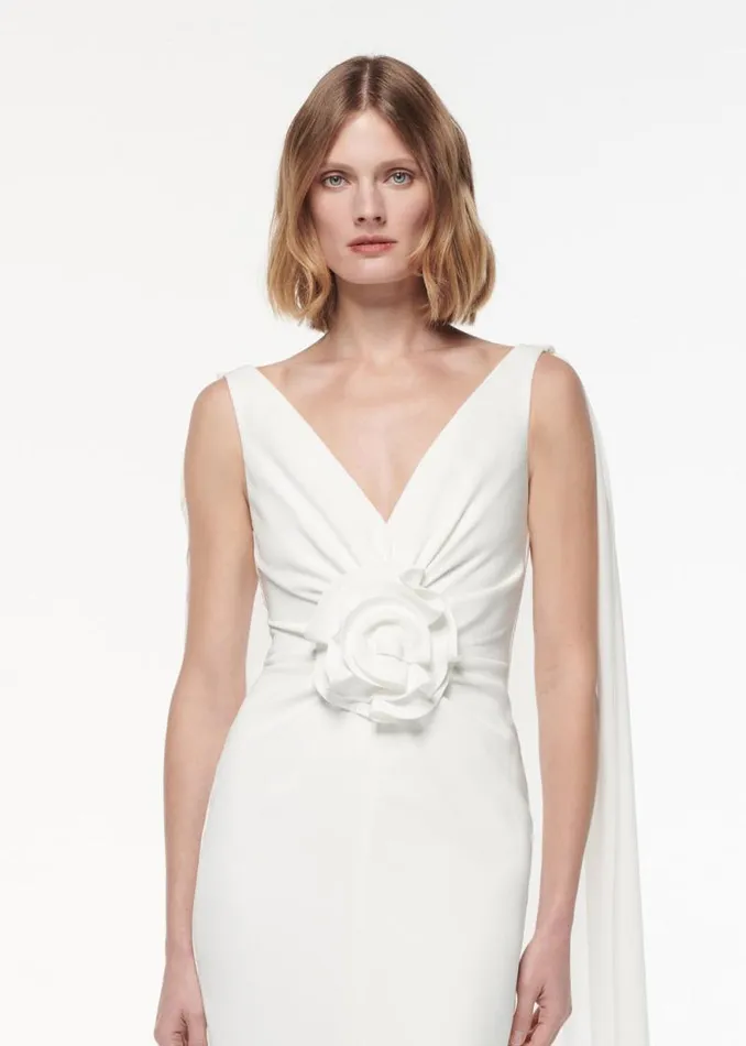 Women Dresses Roland Mouret Flower Detail Gown