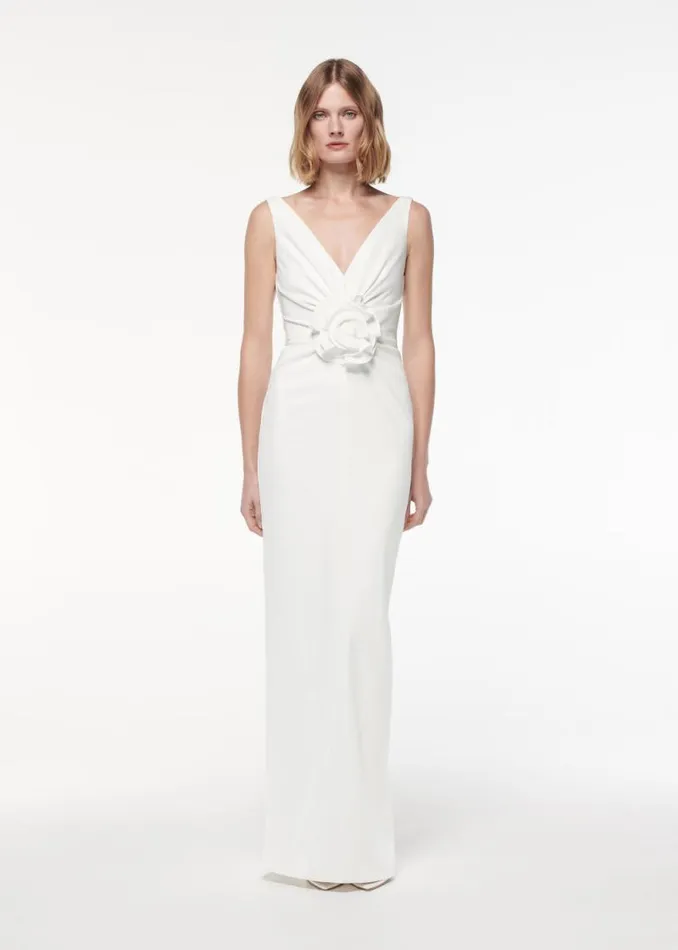 Women Dresses Roland Mouret Flower Detail Gown