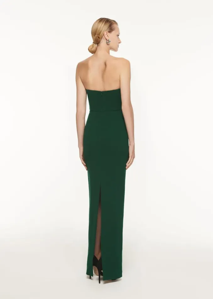 Women Dresses Roland Mouret Strapless Origami Gown
