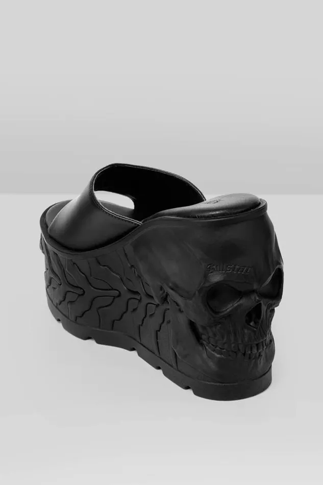 Women Flats and Trainers Killstar Doom Platform Sliders