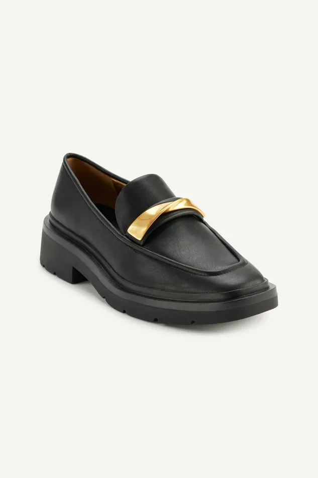 Women Flats And Loafers Donna Karan SABINA LOAFER Black