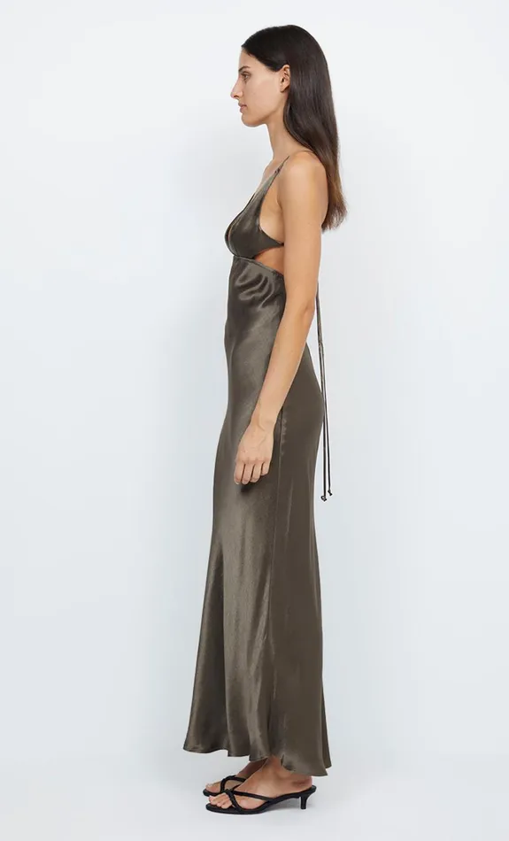 Women Guests Bec Bridge INDI STRAPPY MAXI DRESS Midnight Olive