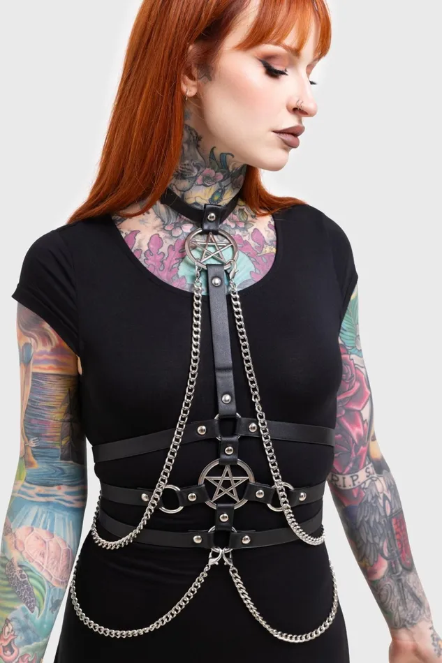 Women Harnesses and Belts Killstar Hellz Bells Harness