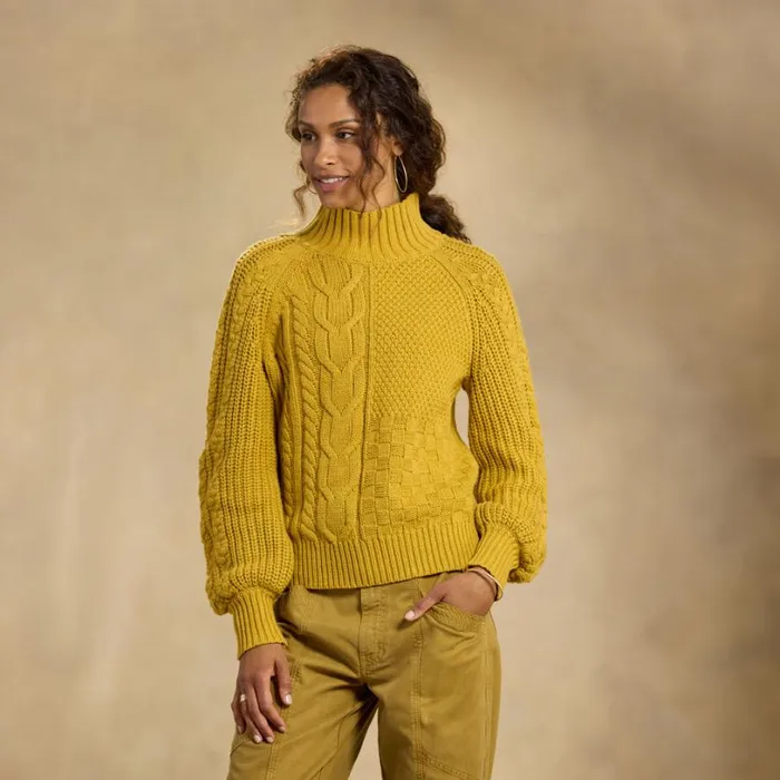 Women Haydn Turtleneck Orchid Ice Sundance Catalog Sweaters