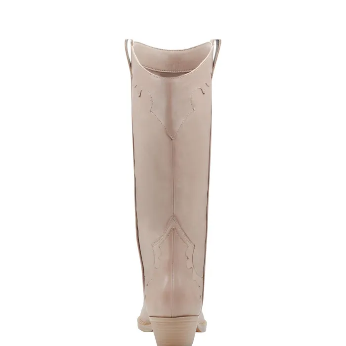 Women Hilaria Western Boot Taupe Leather Marc Fisher Boots
