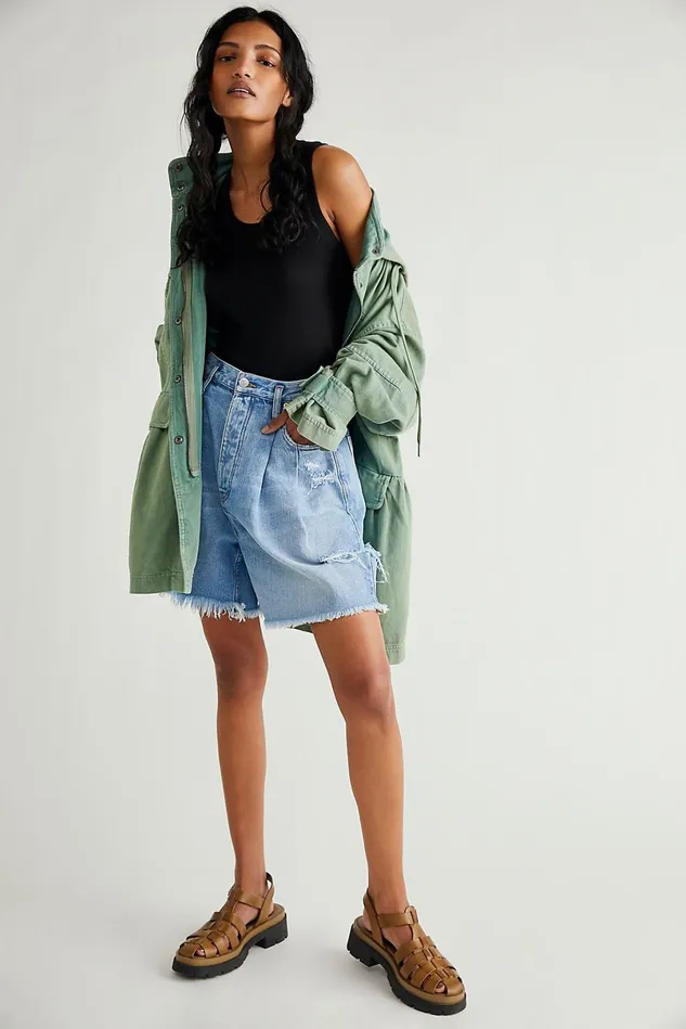 Women Jackets Free People Nocturne Parka White Spruce