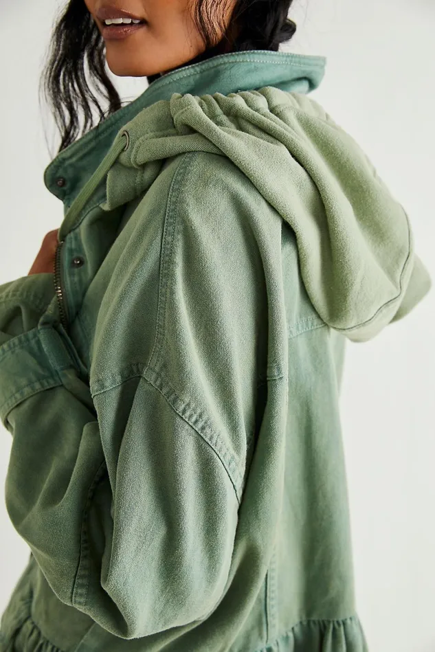 Women Jackets Free People Nocturne Parka White Spruce