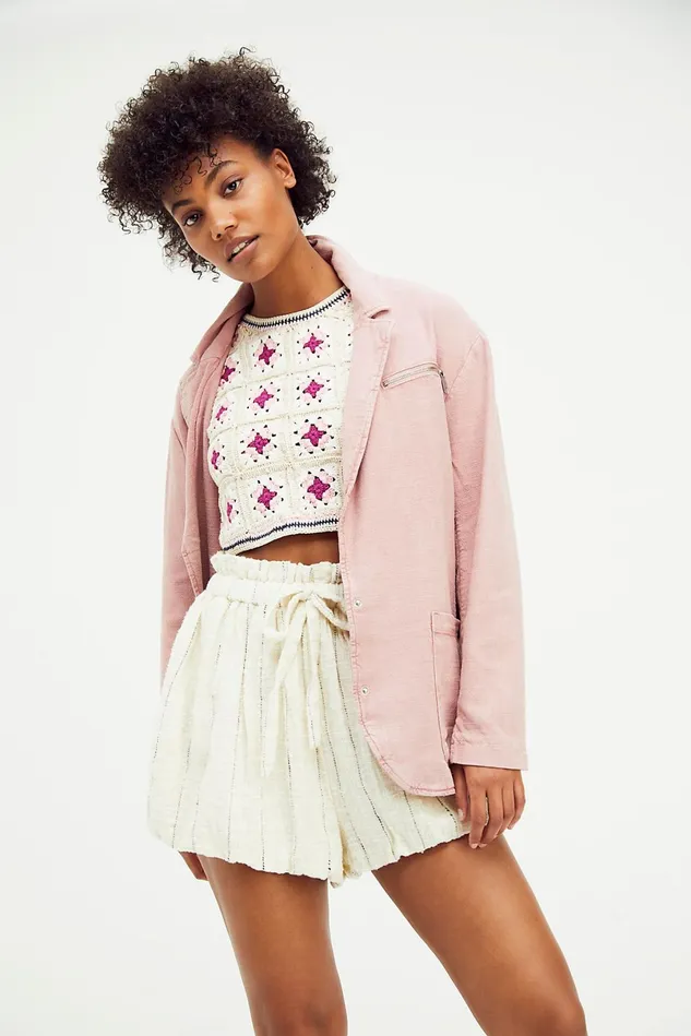 Women Jackets Free People Wandering Minds Blazer Summer Sparrow