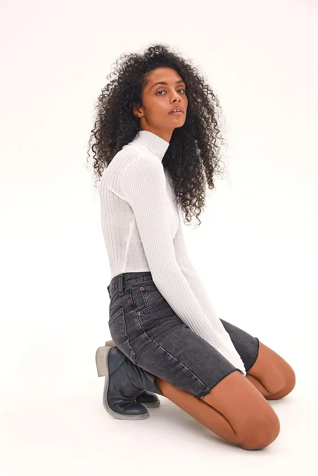 Women Jean Shorts Free People AGOLDE Pinch Waist Shorts Paranormal