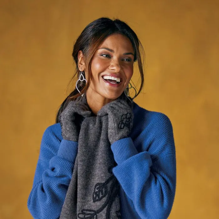 Women Joslyn Embroidered Gloves Gray Sundance Catalog Scarves and Gloves Women Joslyn Embroidered Gloves Gray Sundance Catalog Scarves and Gloves