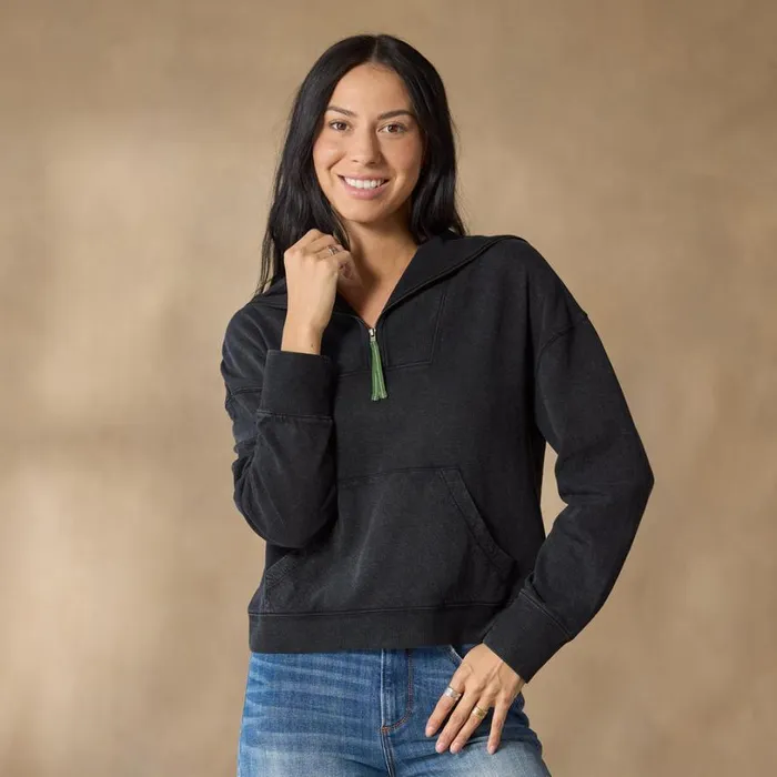 Women Katinka Pullover Vintage Black Sundance Catalog Tops