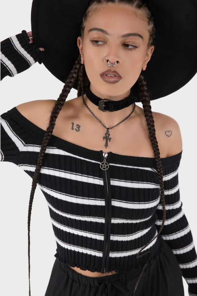 Women Long Sleeves Killstar Ashryn Top