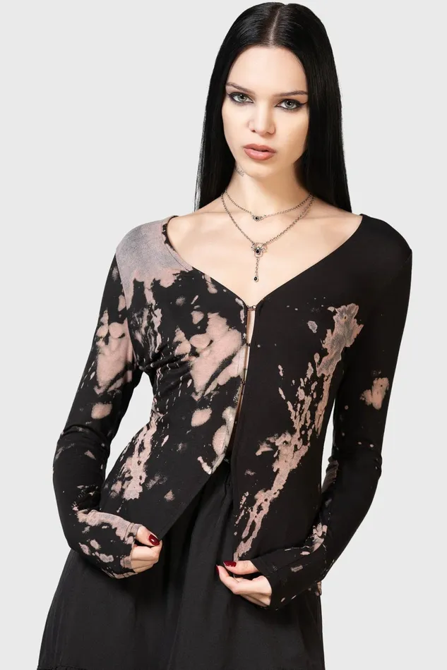 Women Long Sleeves Killstar Bleakat Cardigan