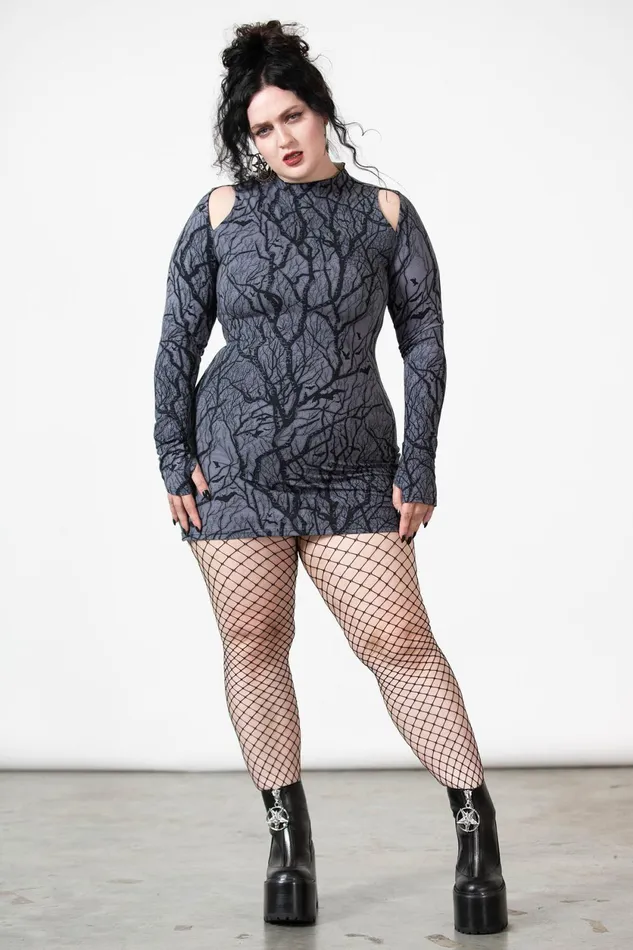 Women Long Sleeves Killstar Witchwood Long Top