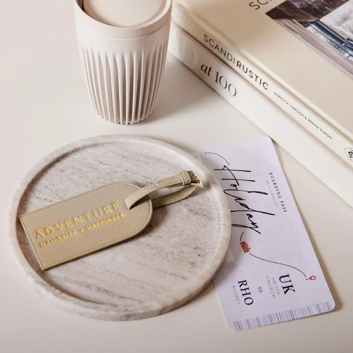 Women Luggage Tags Katie Loxton Sentiment Luggage Tag 8211 Adventure Memories Happiness 8211 Light Taupe Women Luggage Tags Katie Loxton Sentiment Luggage Tag 8211 Adventure Memories Happiness 8211 Light Taupe
