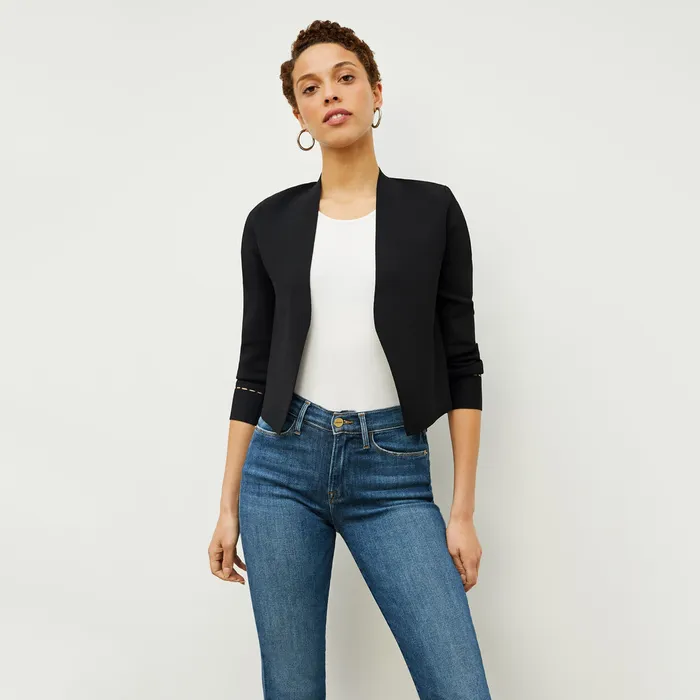 Women M M LaFleur The Sant Ambroeus Jardigan Black Jackets
