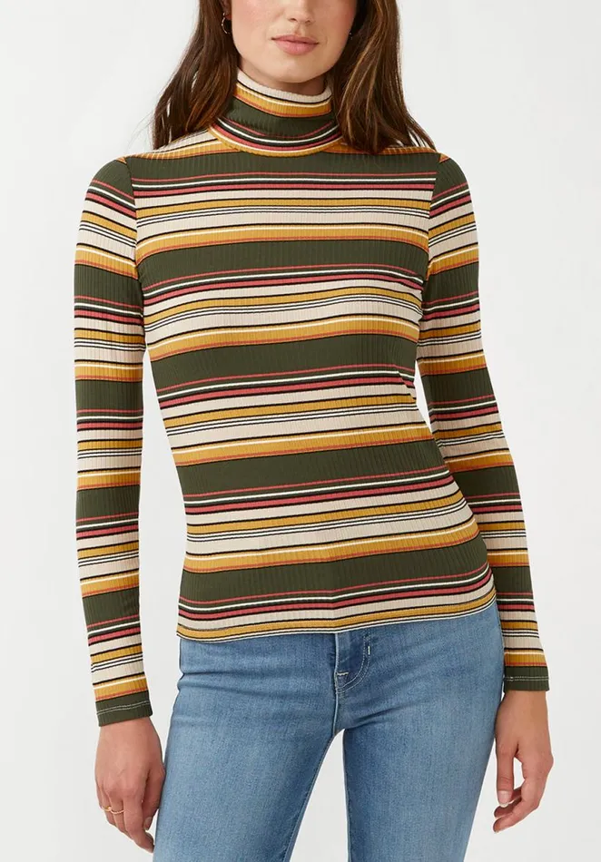Women Mavra Olive Women039s Ribbed Turtleneck Olive Buffalo David Bitton Sweaters Women Mavra Olive Women039s Ribbed Turtleneck Olive Buffalo David Bitton Sweaters
