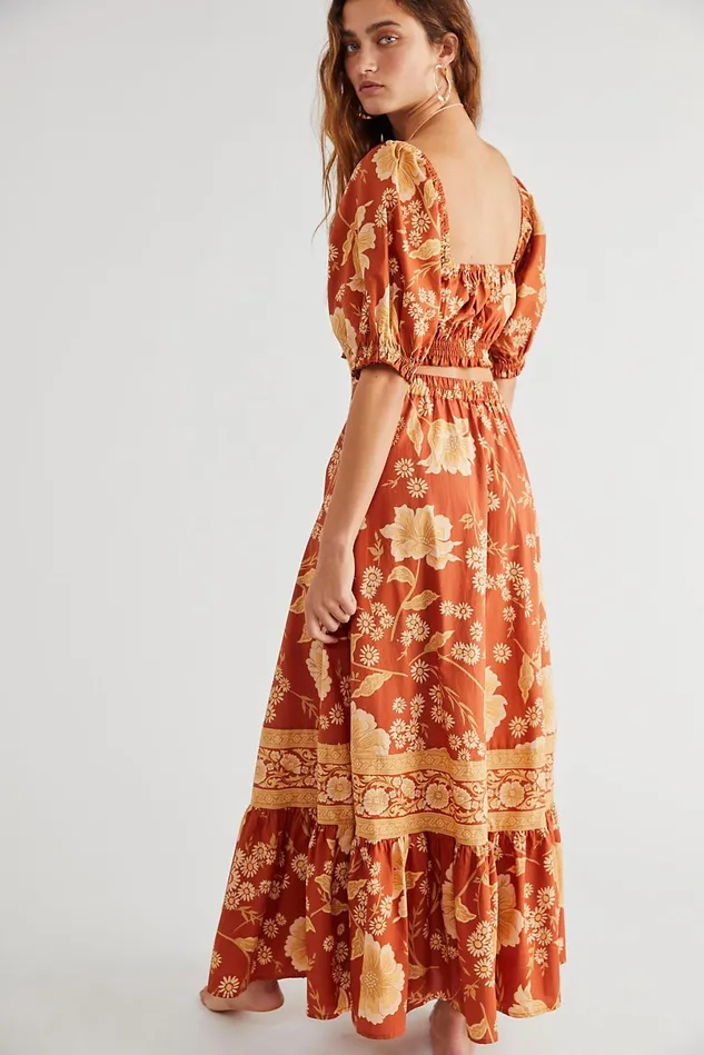Women Maxi Dresses Free People Sloan Set Ochre