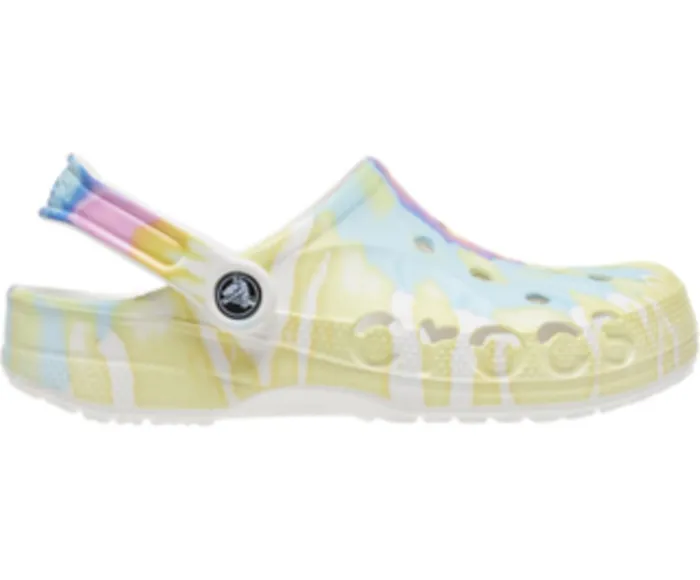 WomenMen Baya TieDye Clog White Multi Crocs Clogs