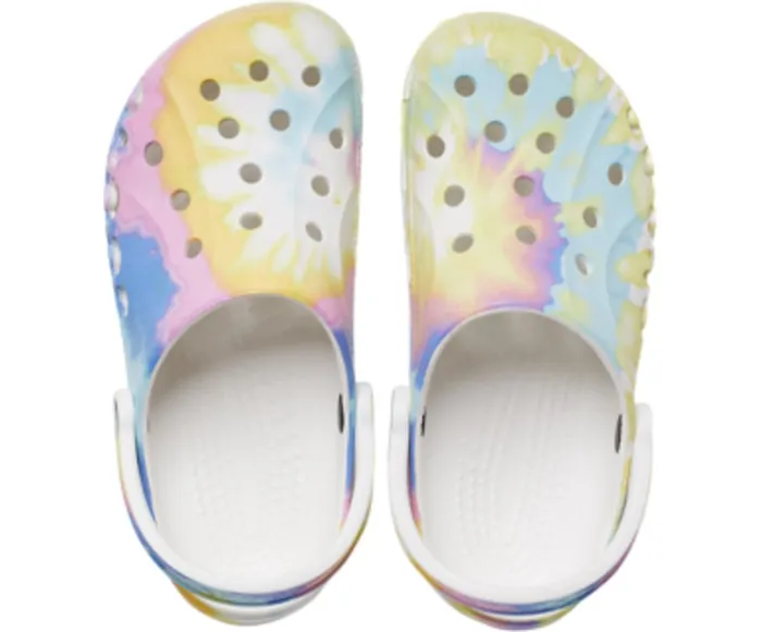 WomenMen Baya TieDye Clog White Multi Crocs Clogs
