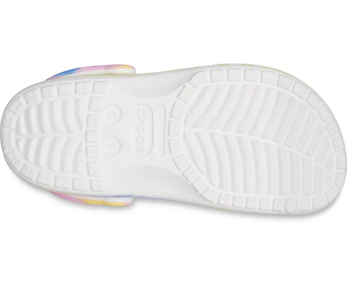 WomenMen Baya TieDye Clog White Multi Crocs Clogs