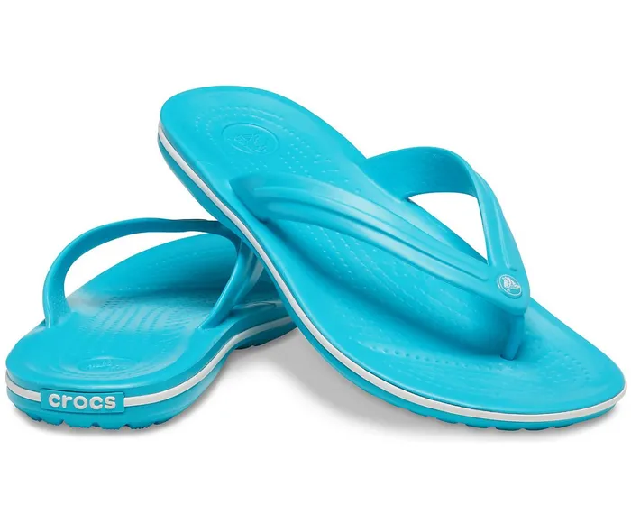 WomenMen Crocband Flip Digital Aqua Crocs Sandals